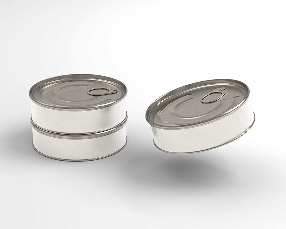 Free Tuna Can Mockup PSD