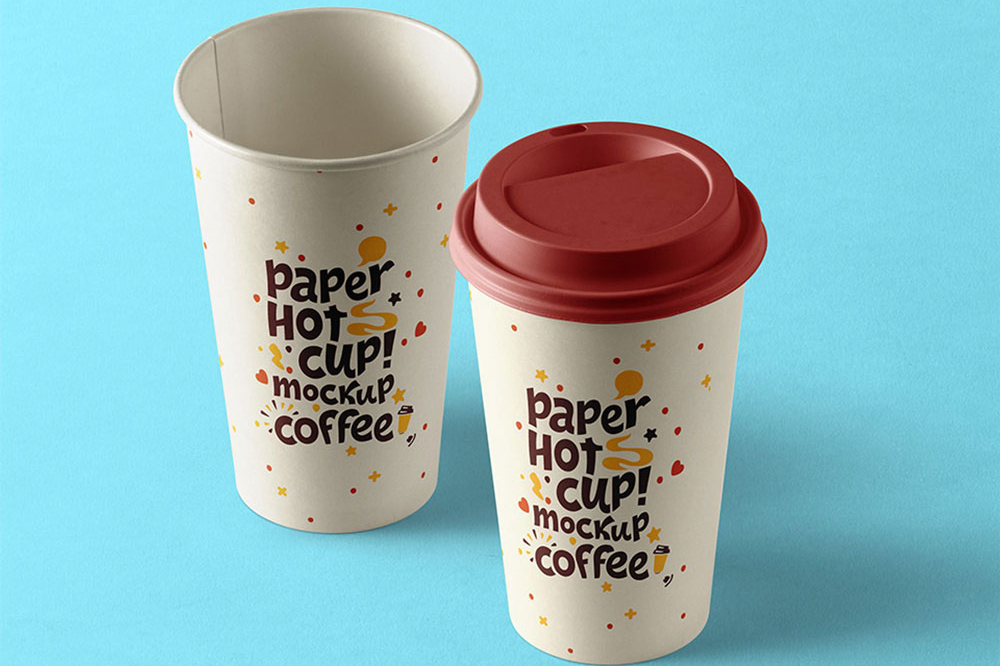 Free Paper Hot Cup Mockup PSD