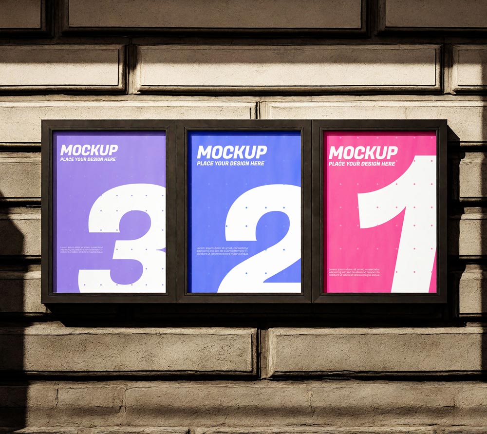 Free Street Poster Mockup PSD