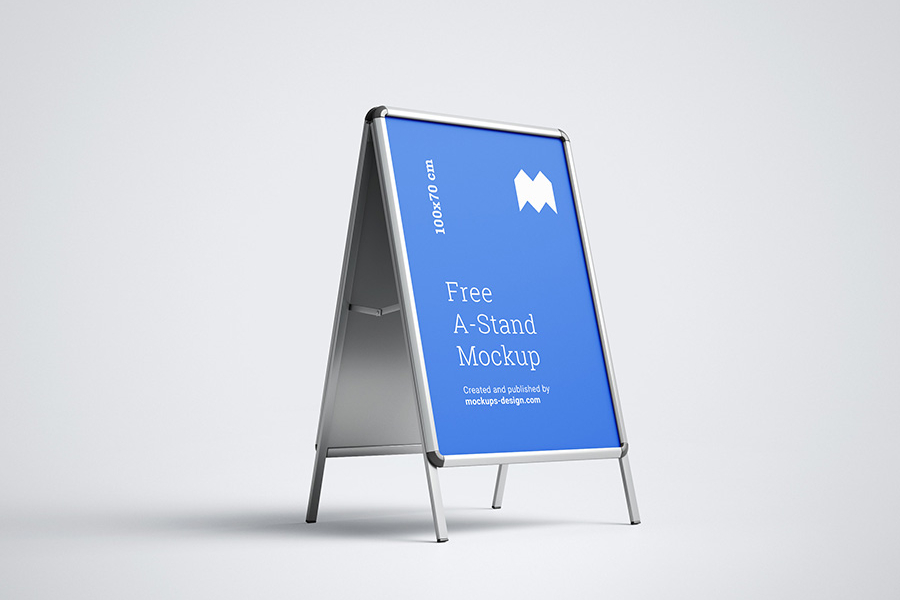 Free A-Stand Mockup PSD