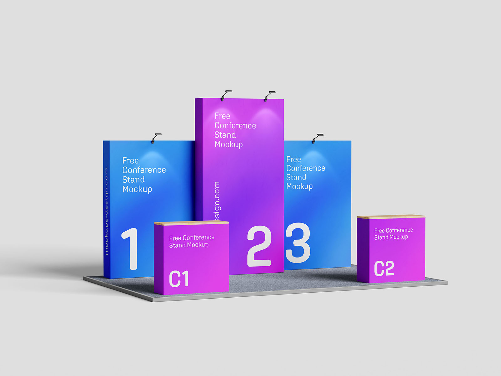Free Display Stand Mockup PSD