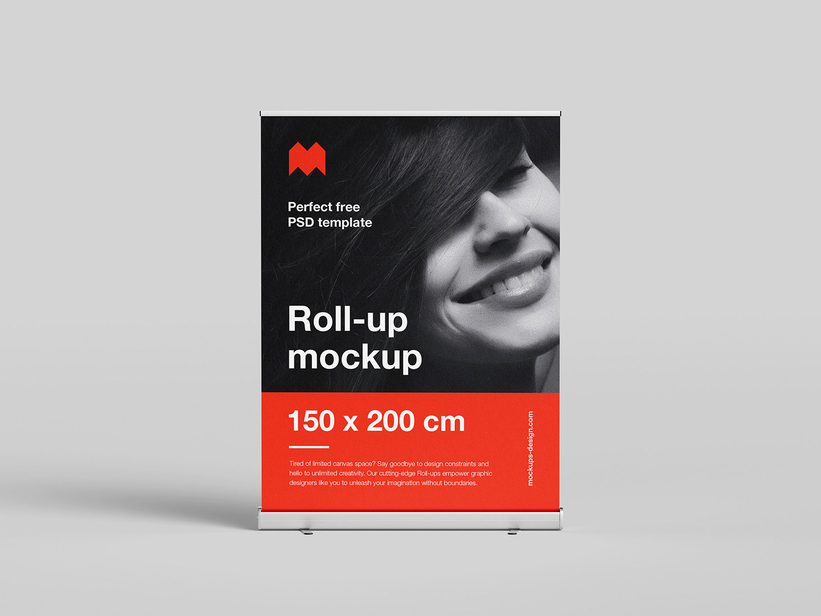 Free Classic Roll-up Mockup PSD