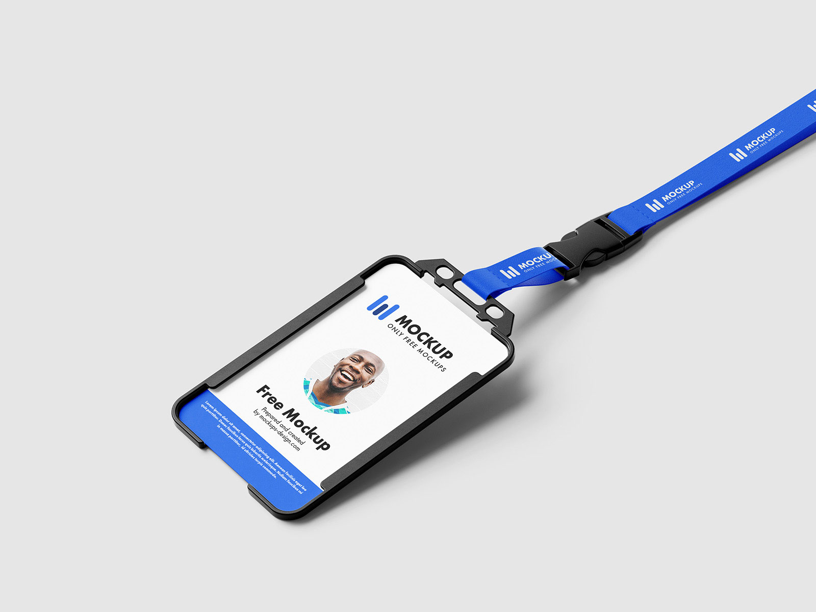 Free Plastic ID Holder Mockup PSD
