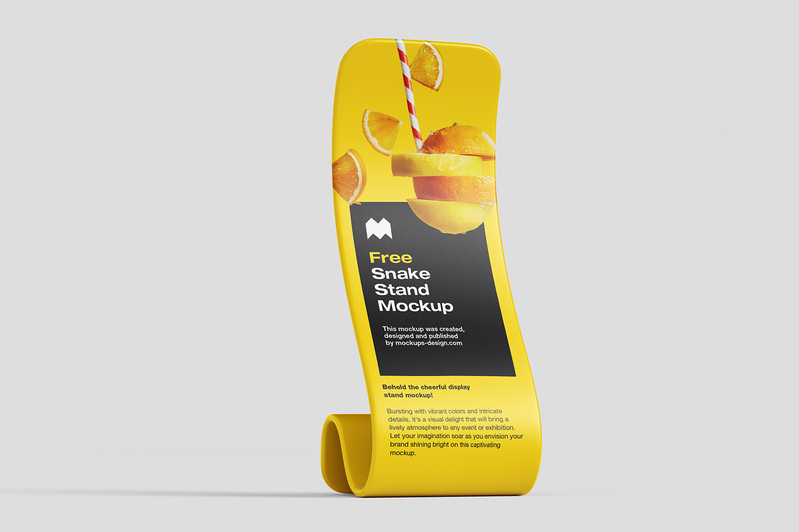 Free Snake Display Stand Mockup PSD