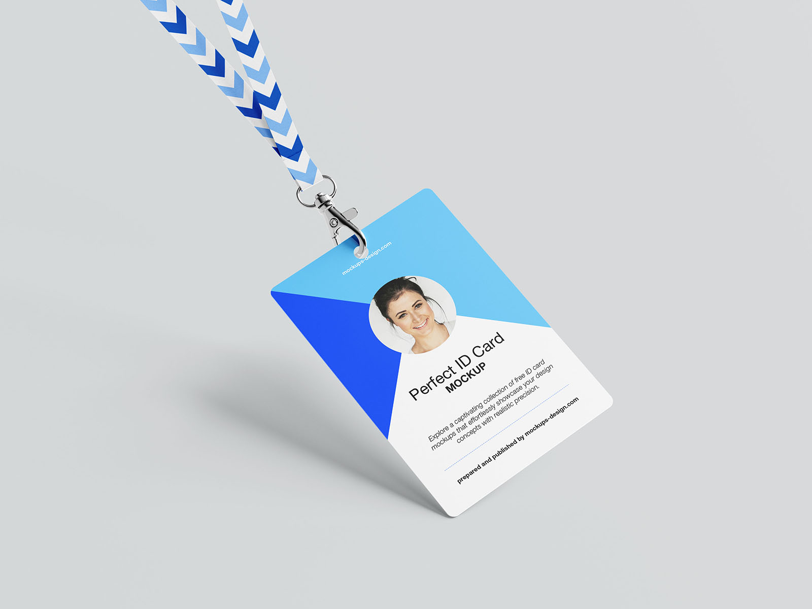 Free Plastic ID Card Mockup PSD
