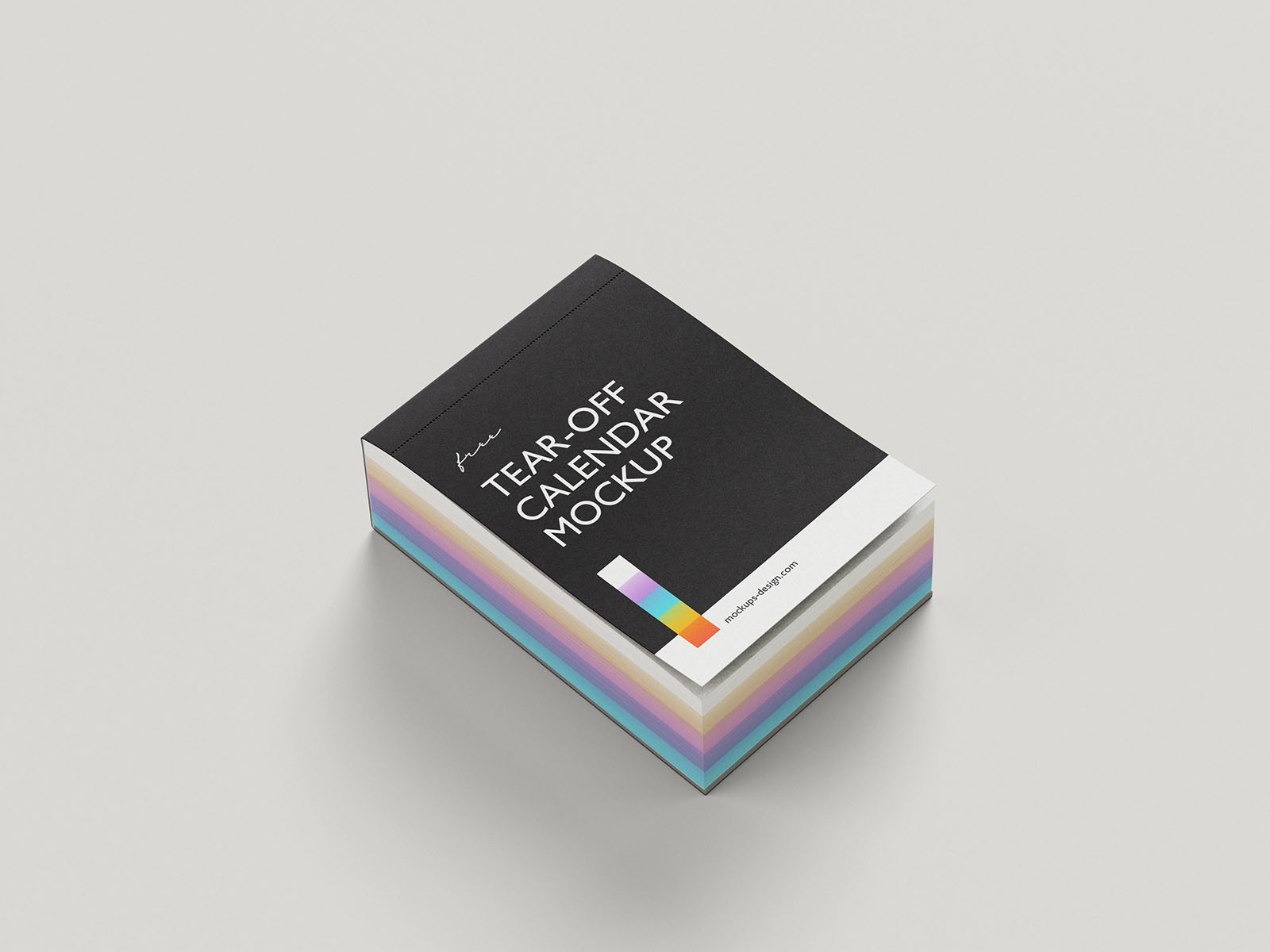 Free Tear-off Wall Calendar Mockup PSD