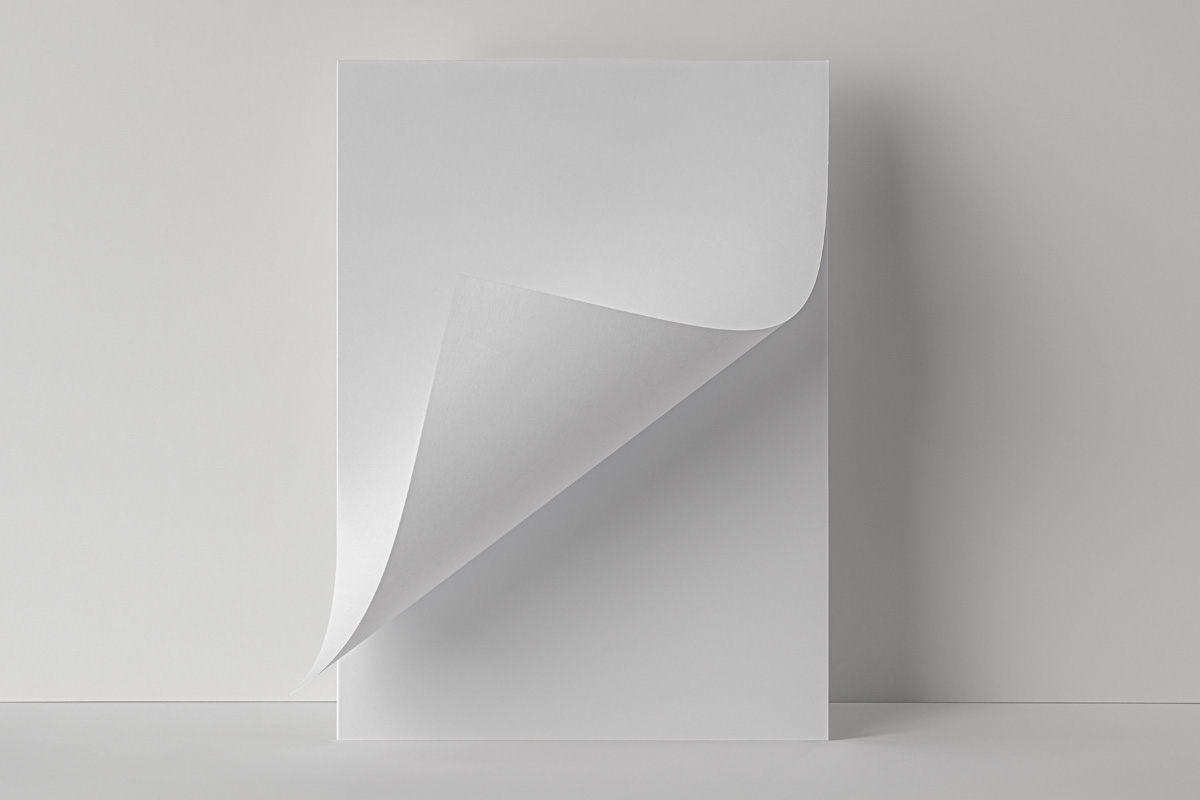 Free Folded Paper Mockup PSD