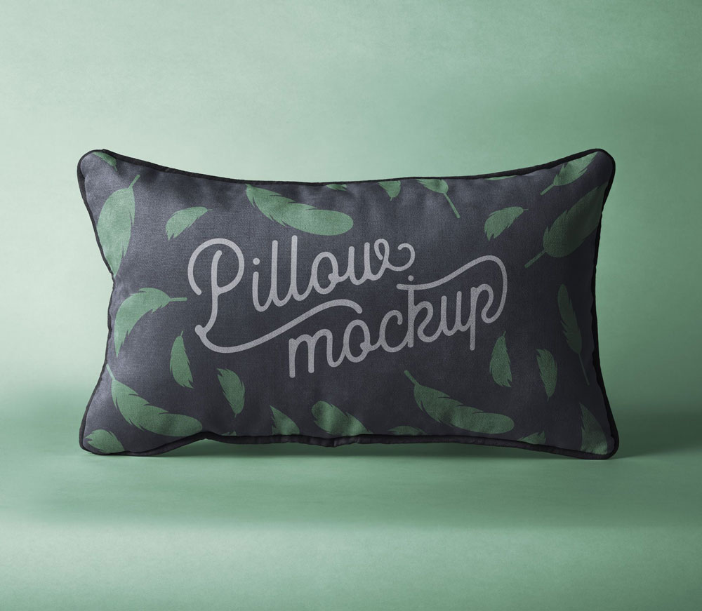 Free Rectangular Pillow Mockup PSD