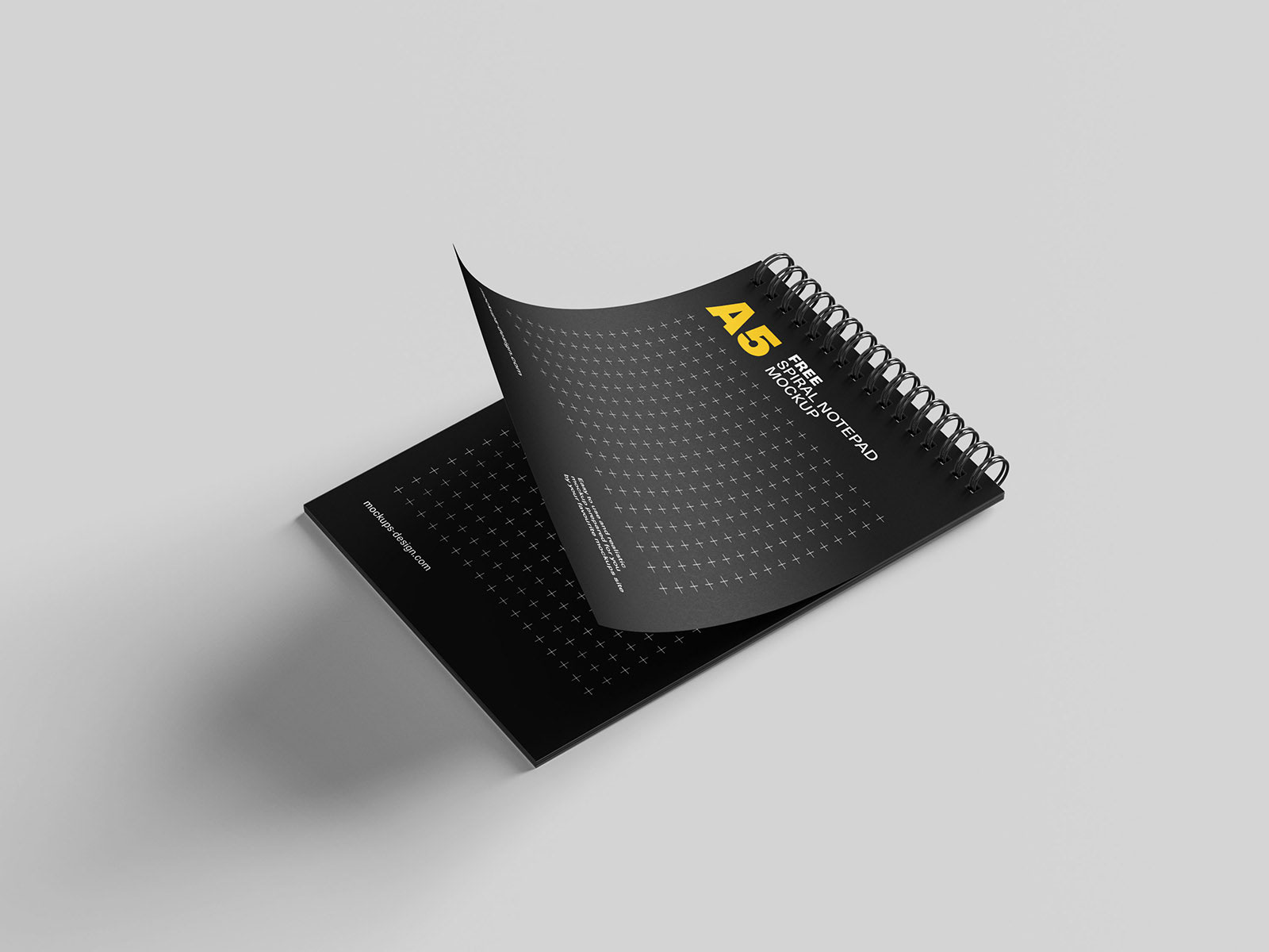 Free Spiral Notepad Mockup PSD
