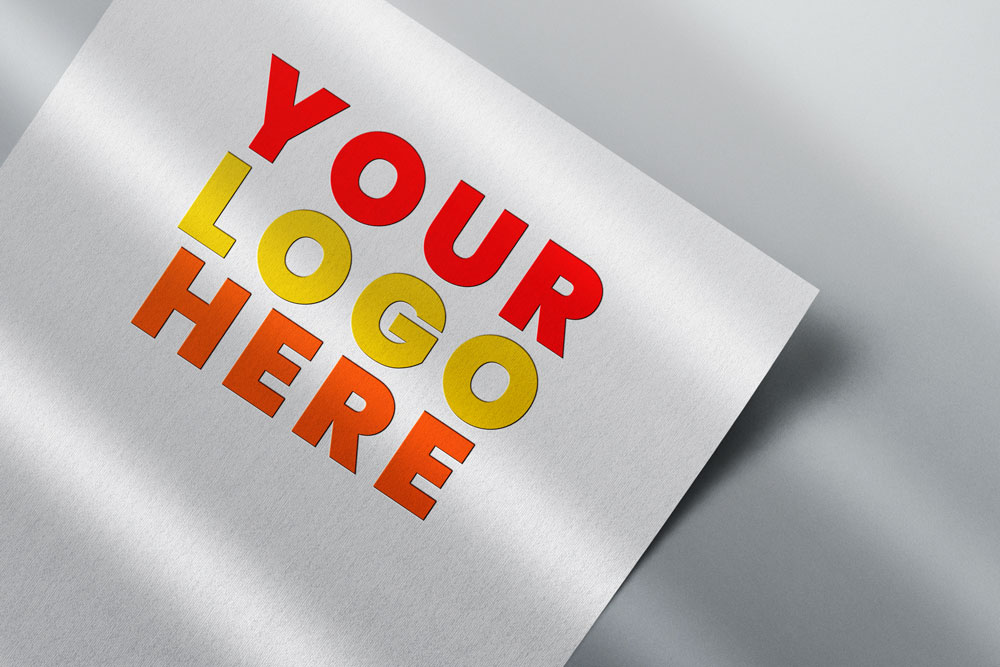 Free Embossed Paper Logo Mockup