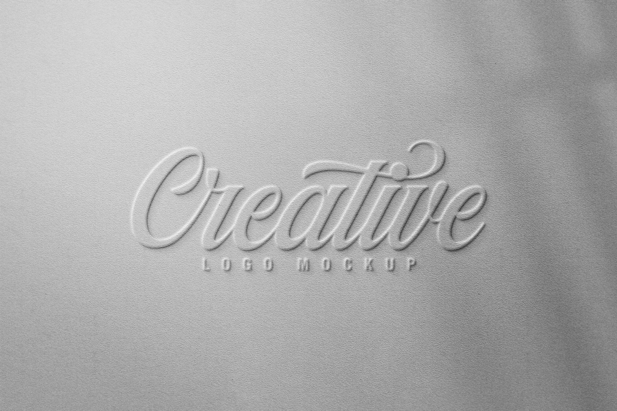 Free Embossed Logo Mockup