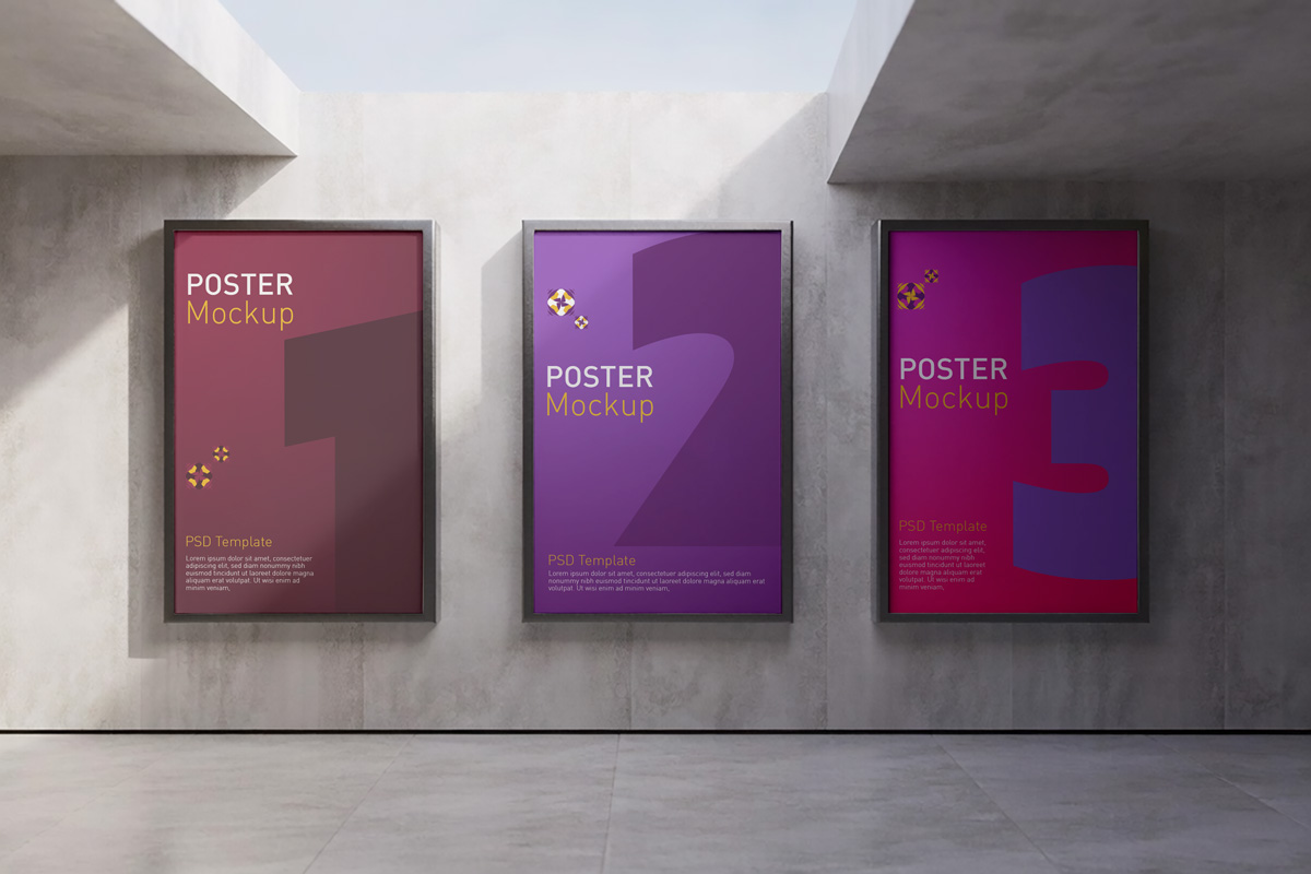 Free Wall Poster Mockup