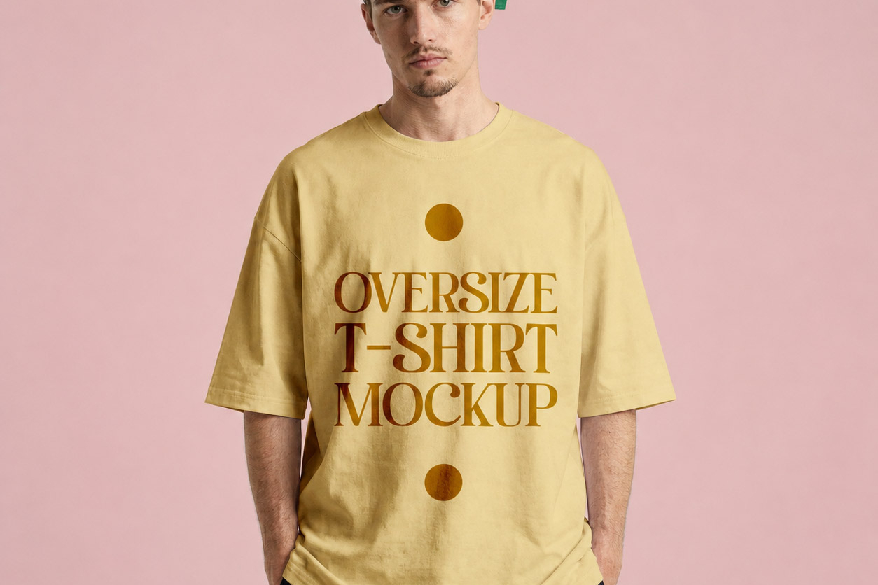 Free Oversized T-Shirt Mockup