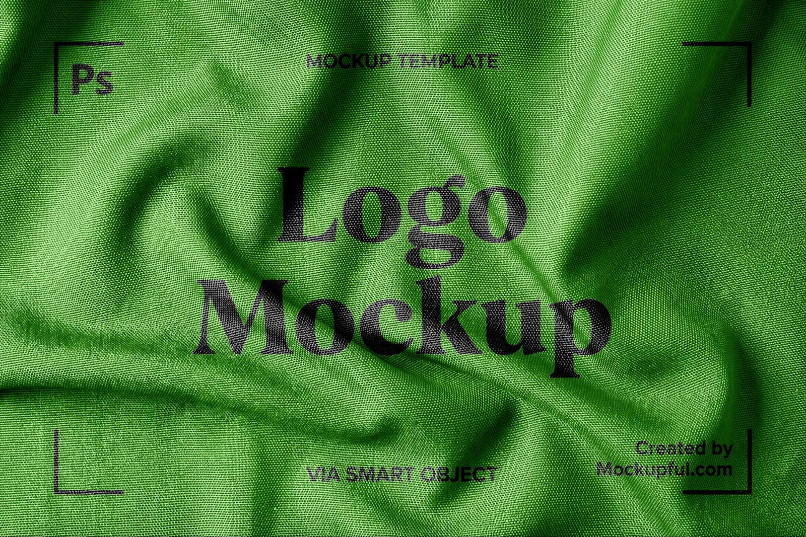 Free Fabric Logo Mockup