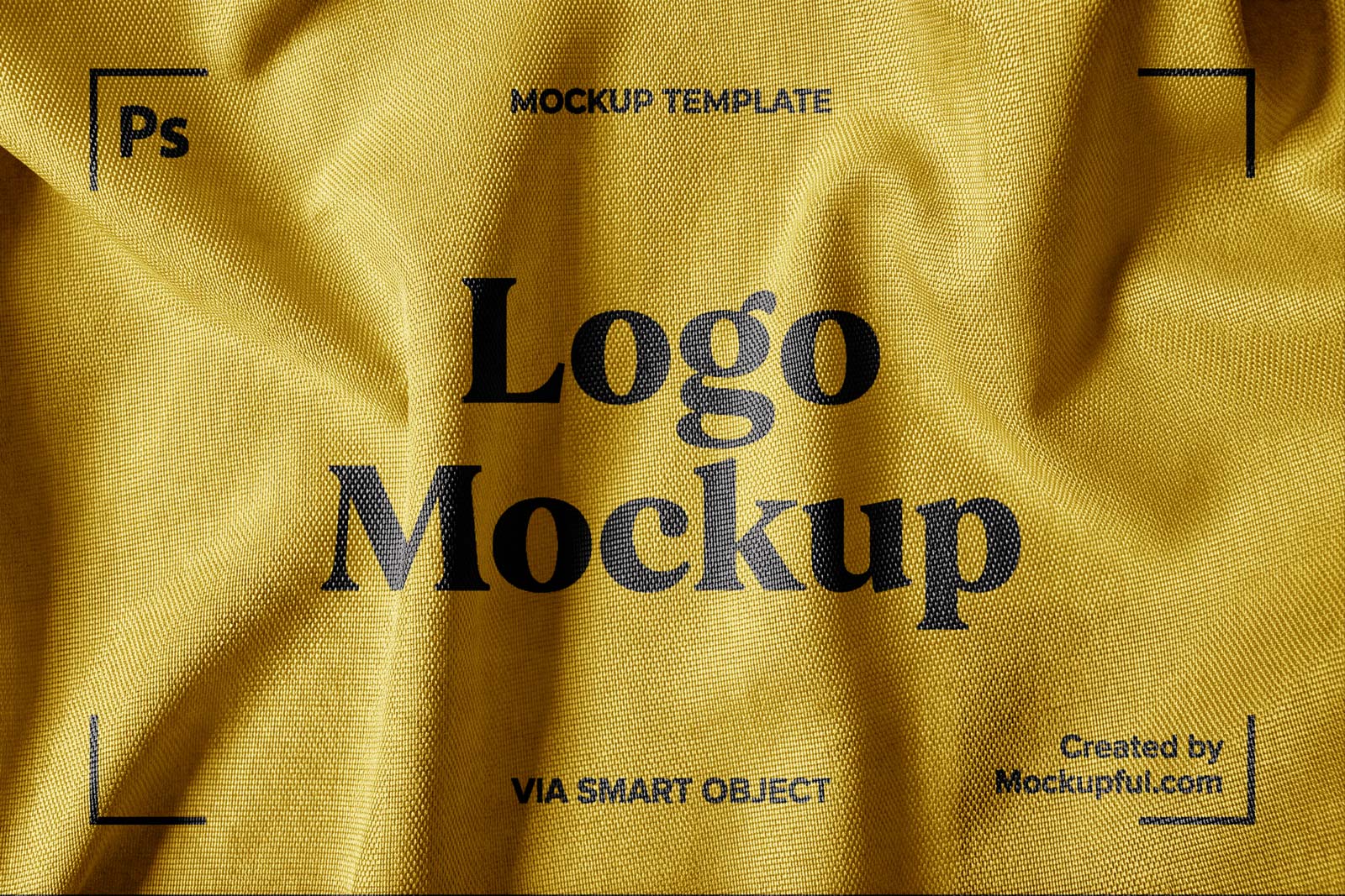 Free Fabric Logo Mockup