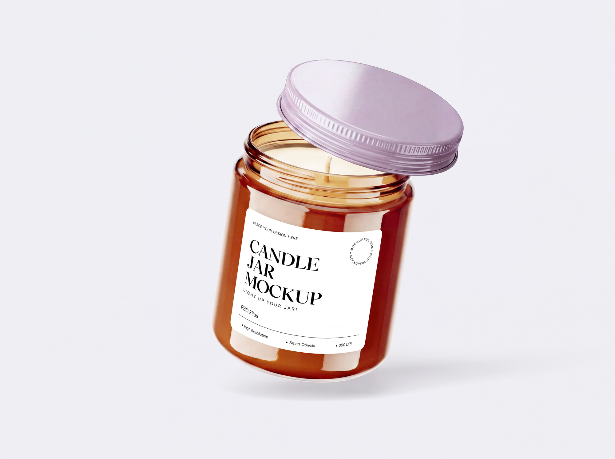 Free Candle Jar Mockup