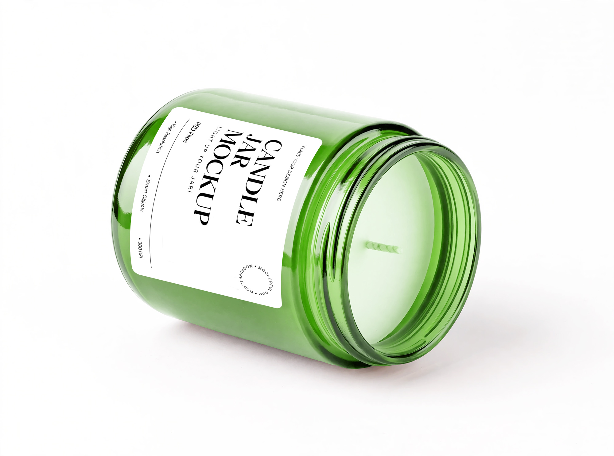 Free Candle Jar Mockup