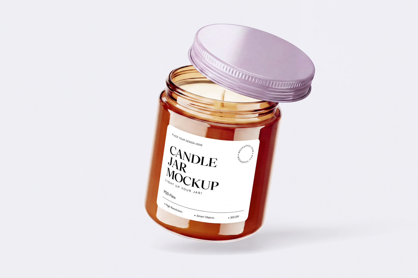 Free Candle Jar Mockup