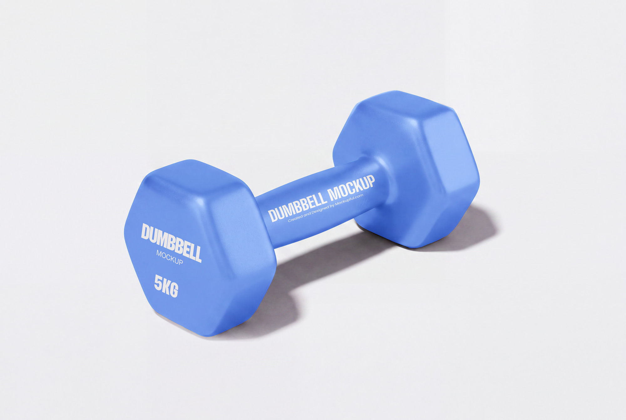 Free Gym Dumbbell Mockup