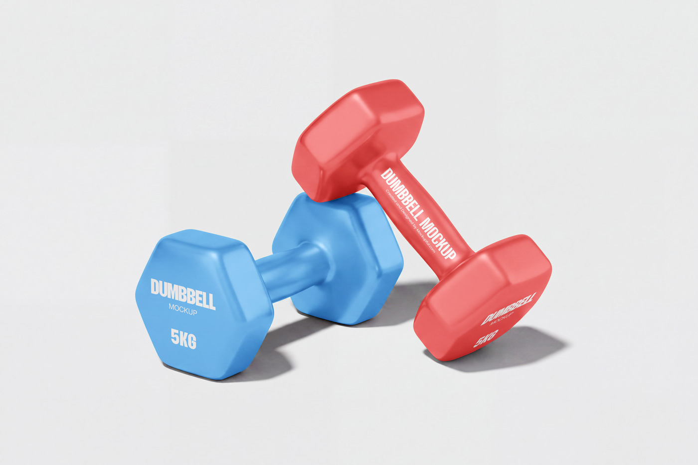 Free Gym Dumbbell Mockup