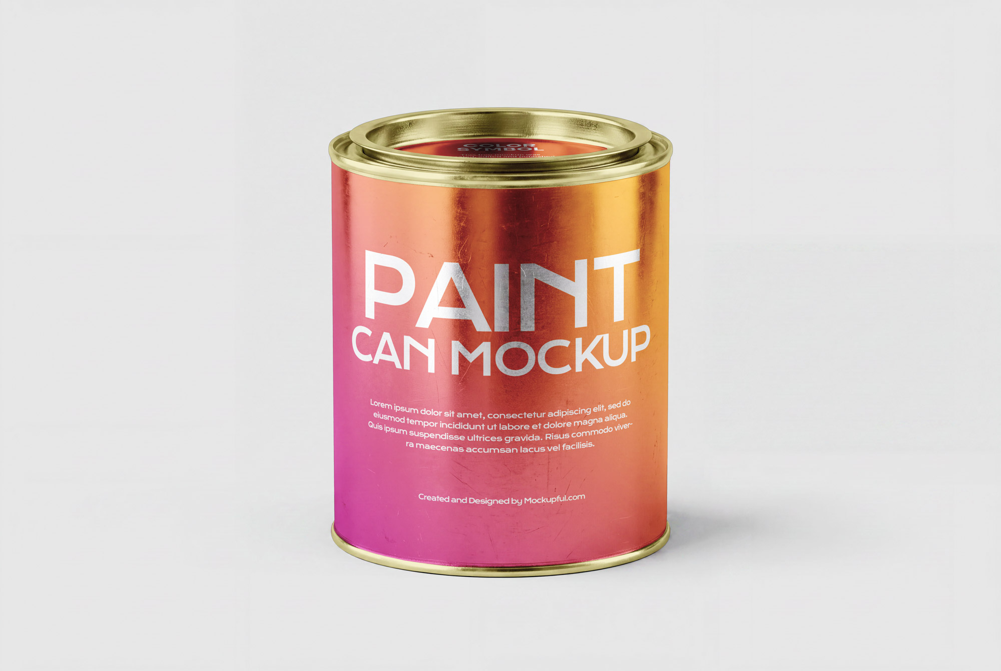 Free Paint Can Mockup