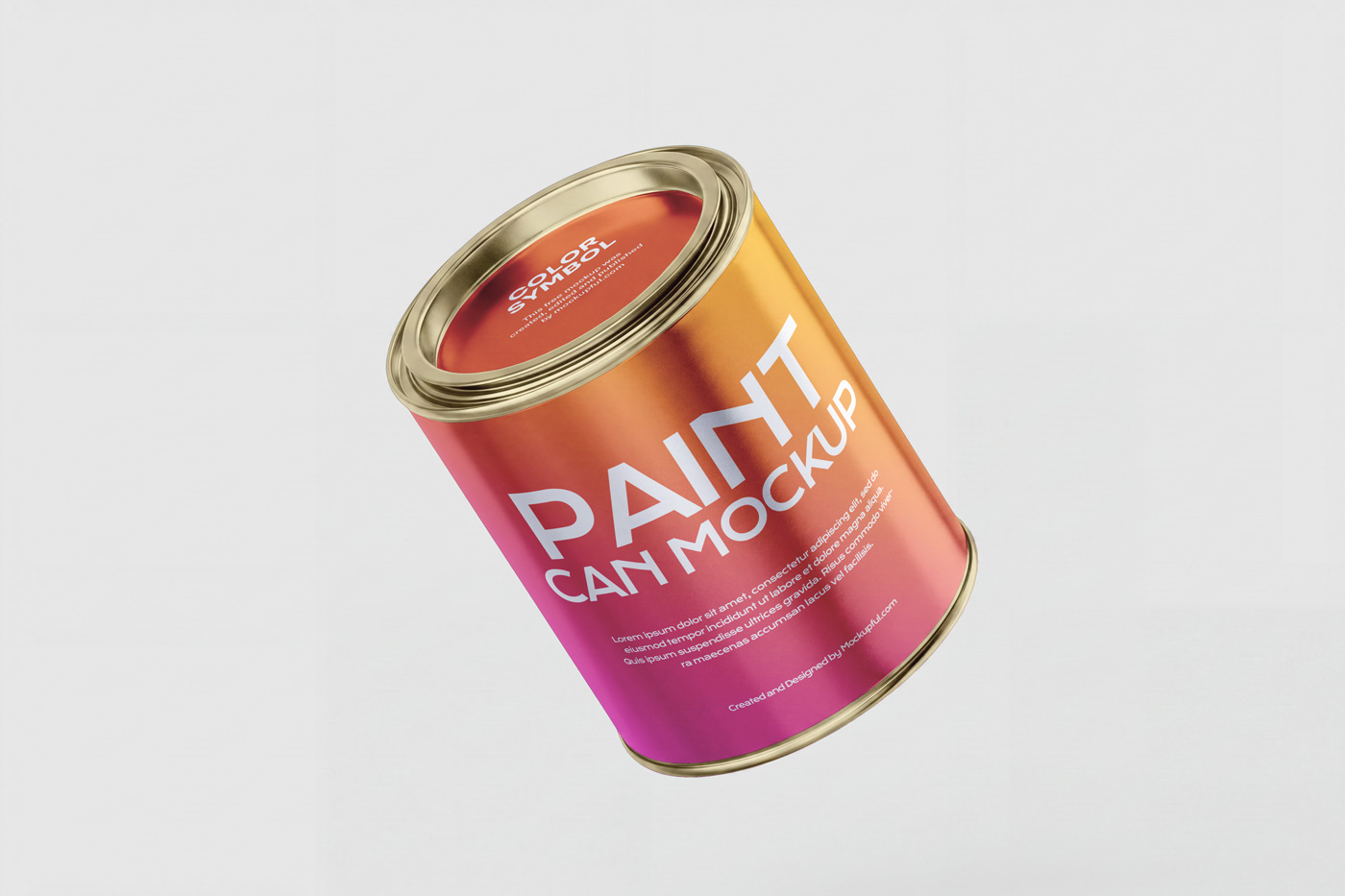 Free Paint Can Mockup