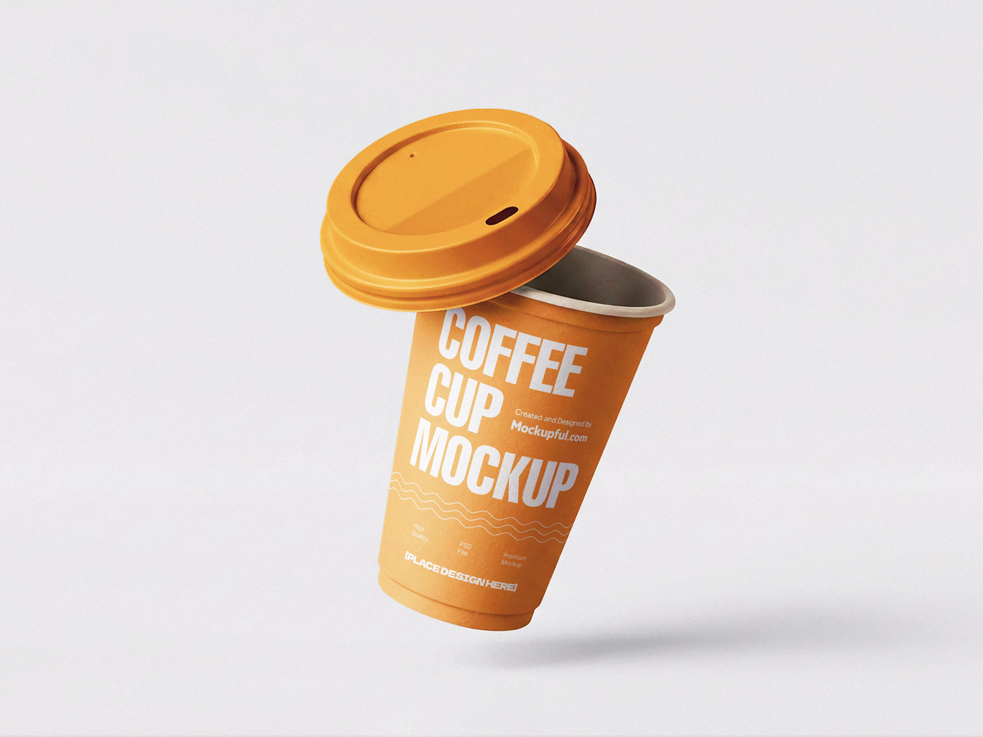 Free Plastic Coffee Cup Mockup