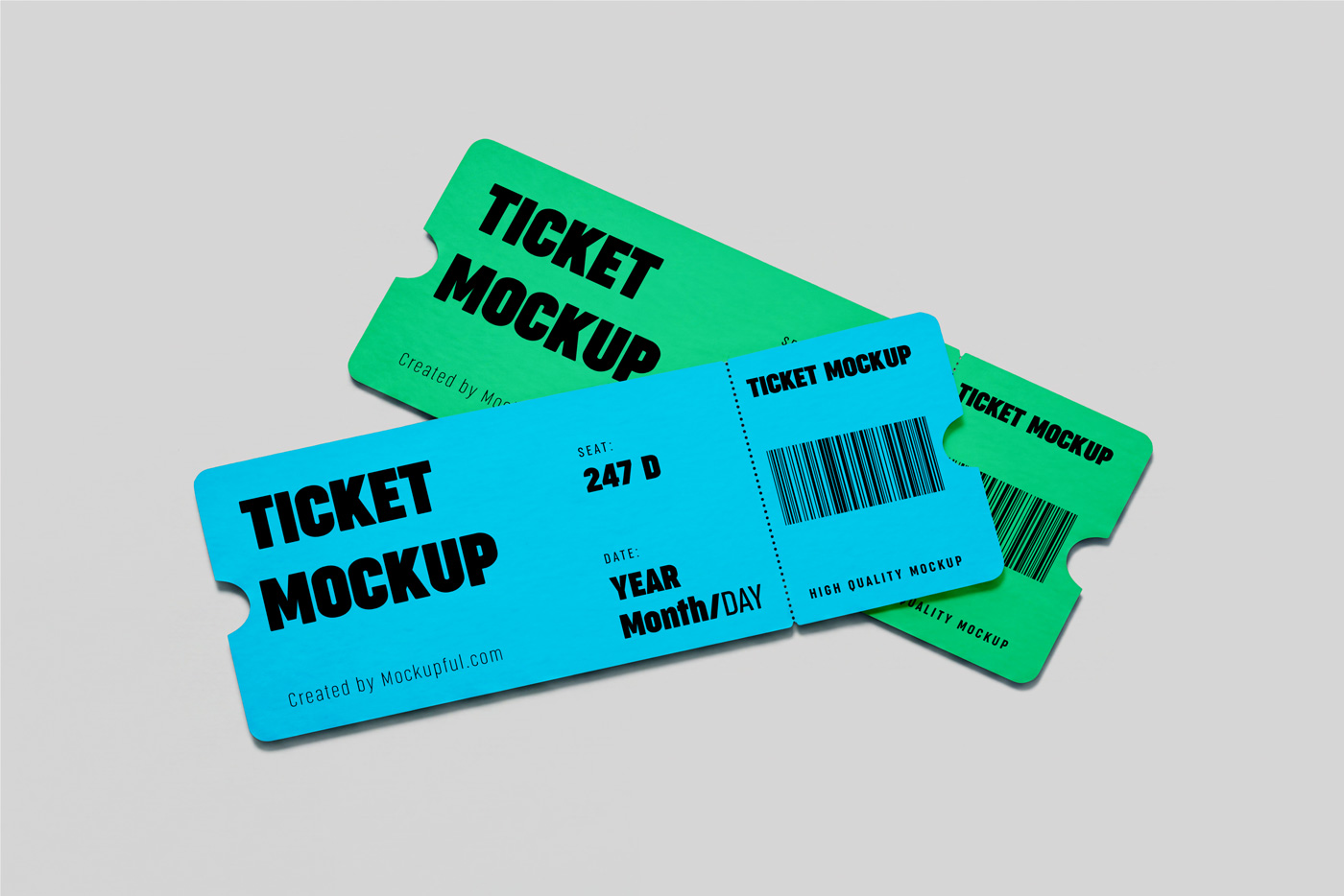 Free Event Ticket Mockup