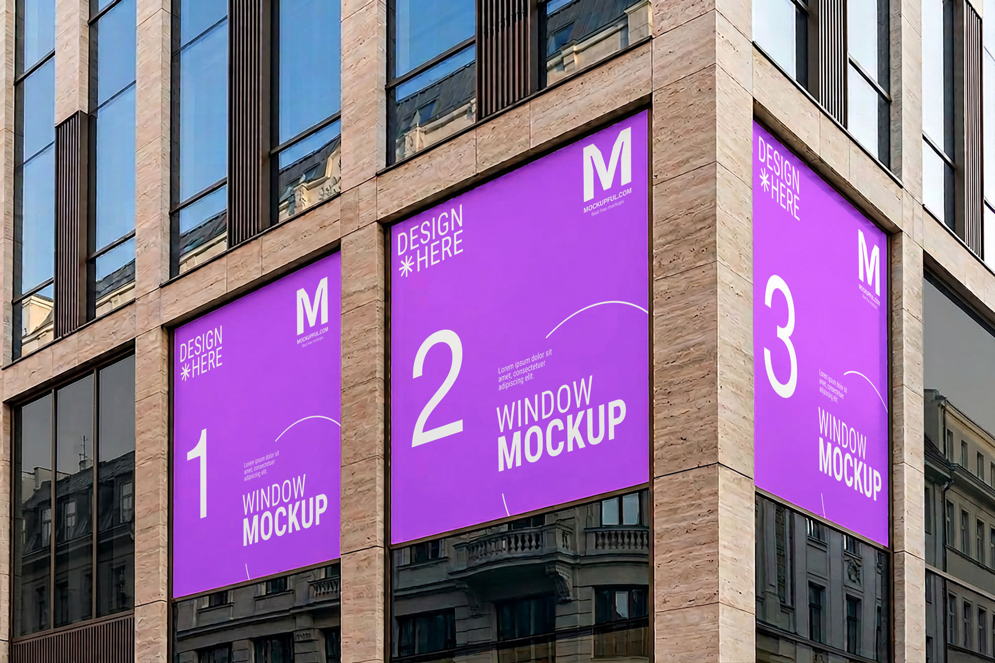 Free Building Windows Mockup