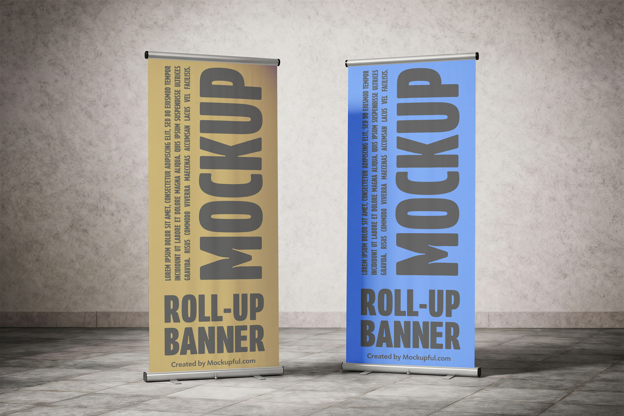 Free Roll-Up Banner Mockup
