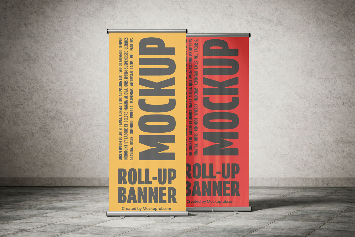 Free Roll-Up Banner Mockup