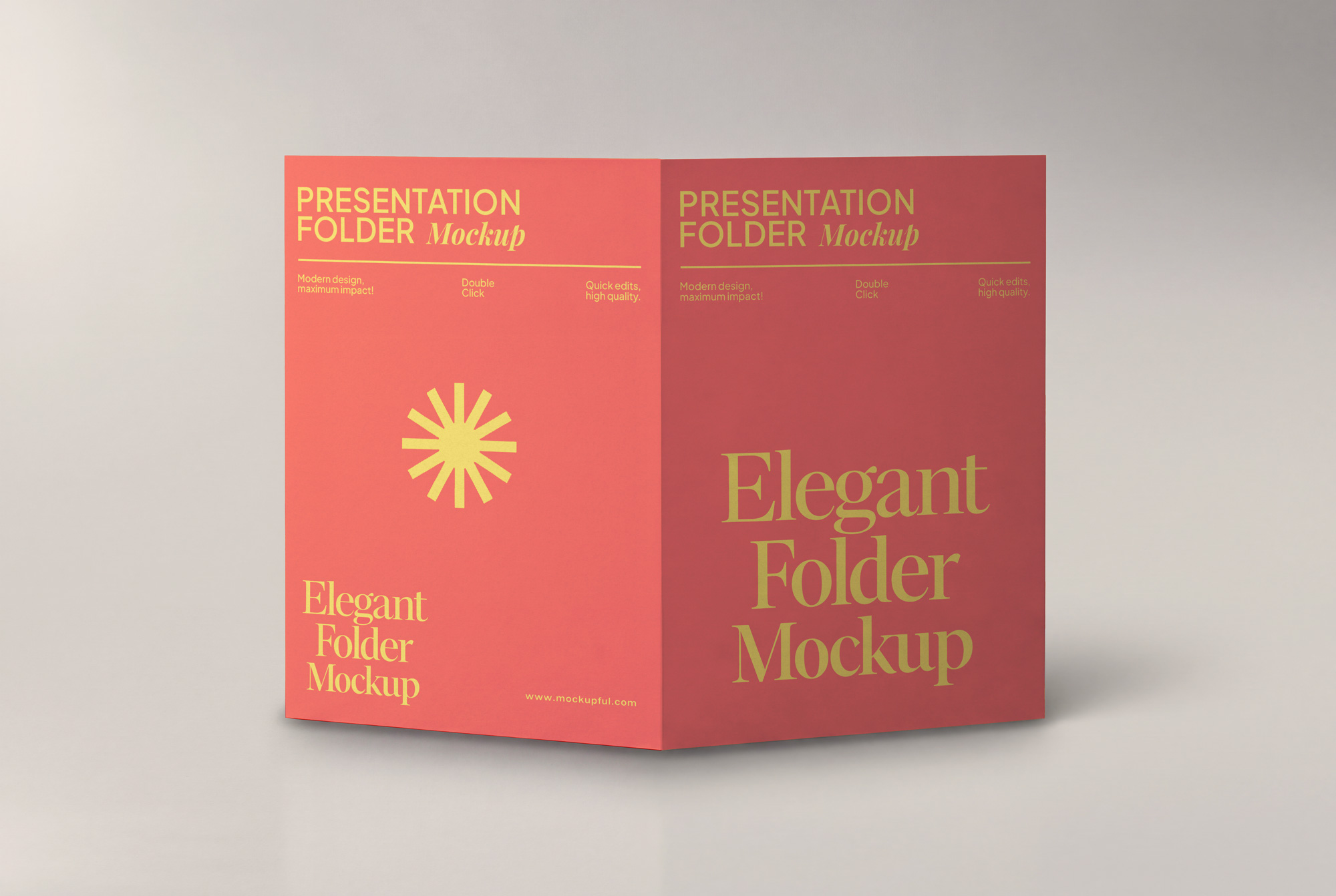 Free Open Folder Mockup