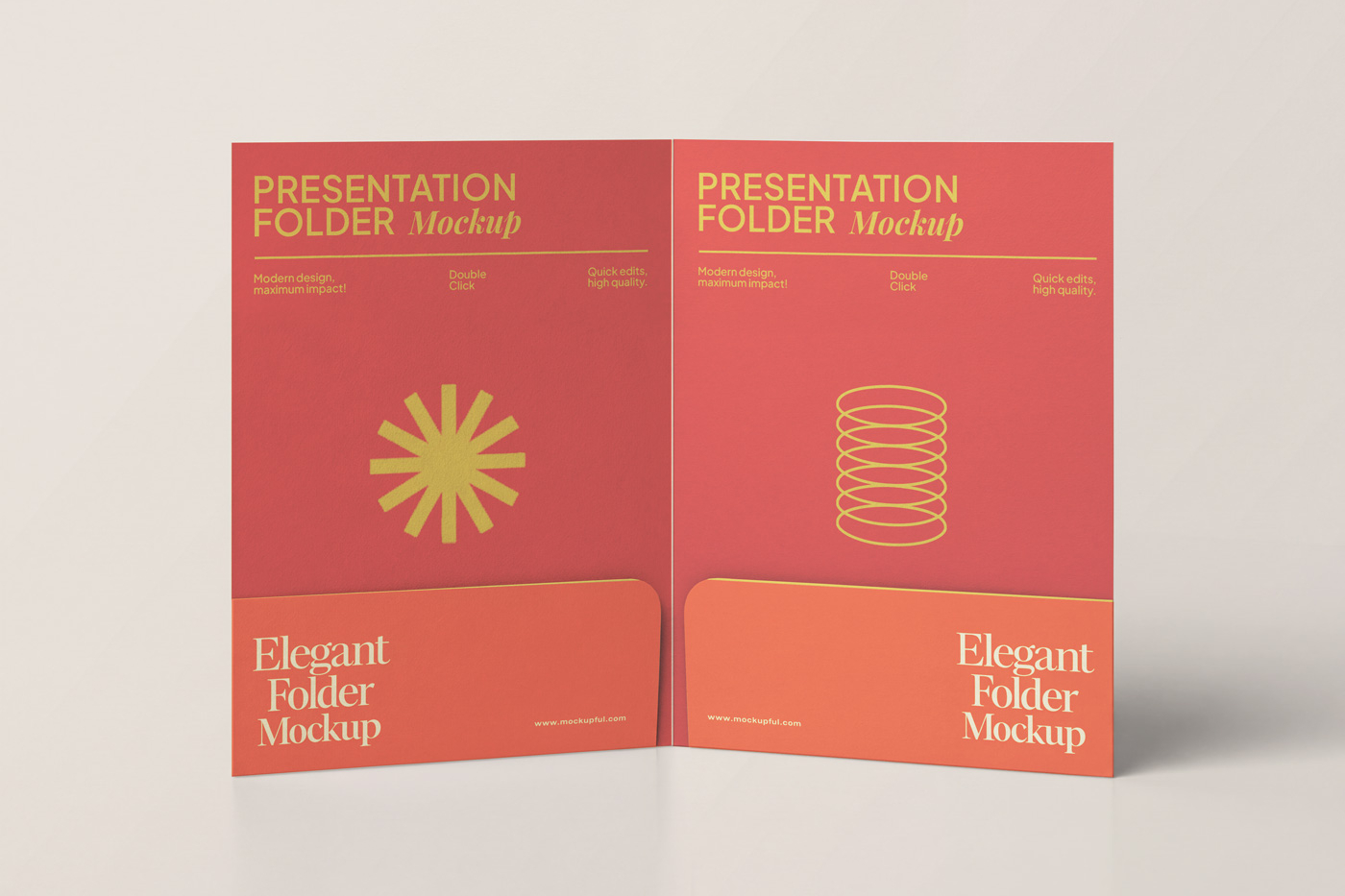 Free Open Folder Mockup