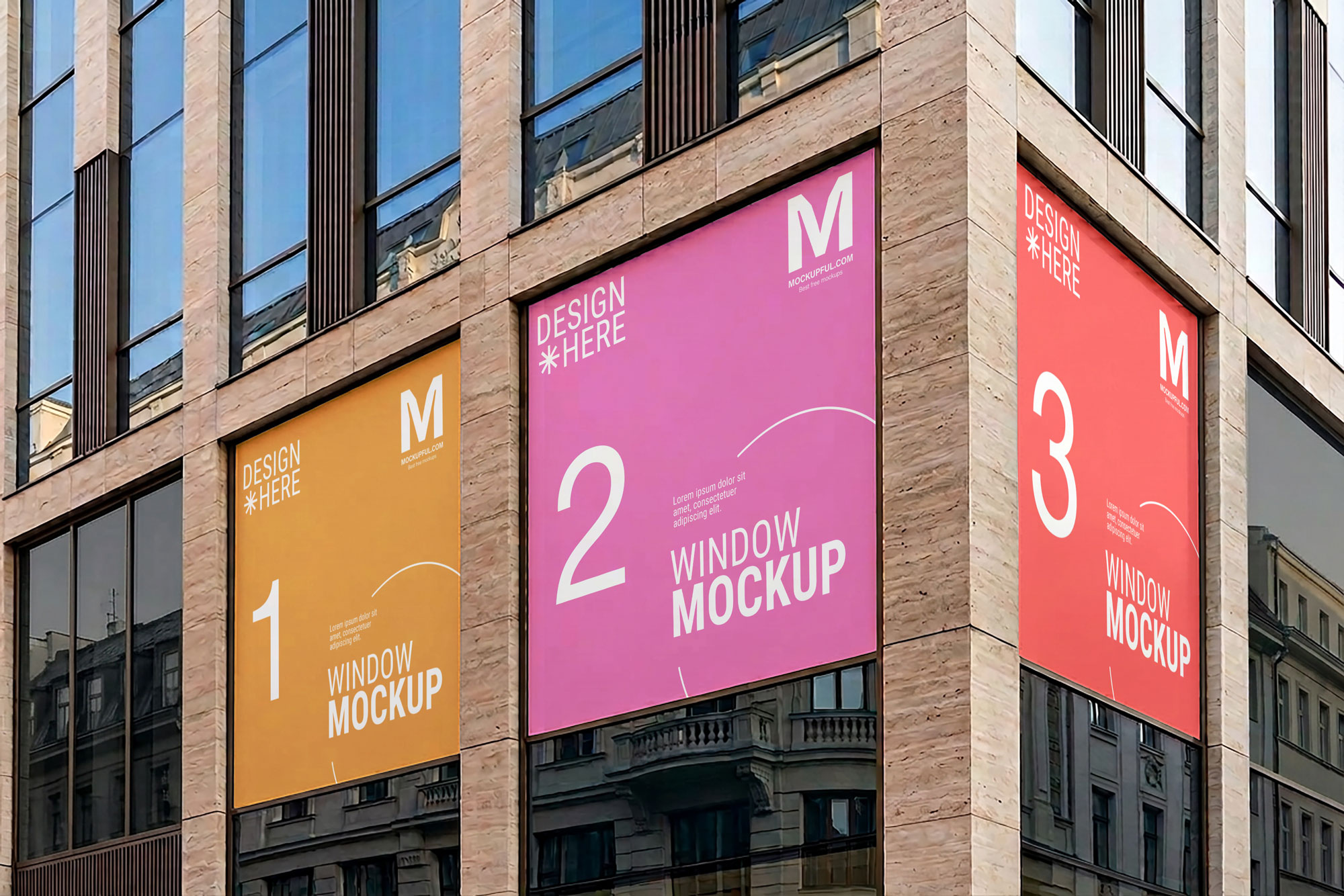 Free Building Windows Mockup