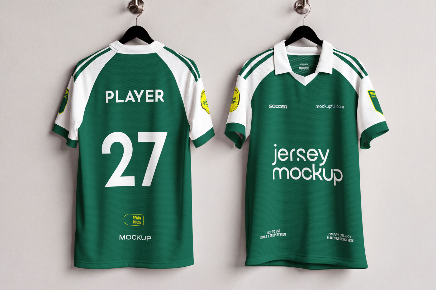Free Soccer Jersey Mockup