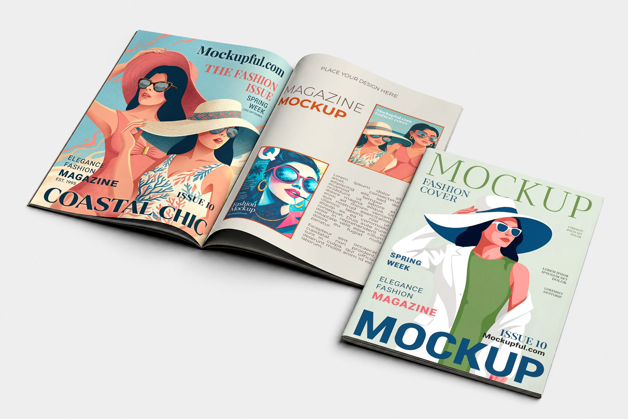Free Open Magazine Mockup
