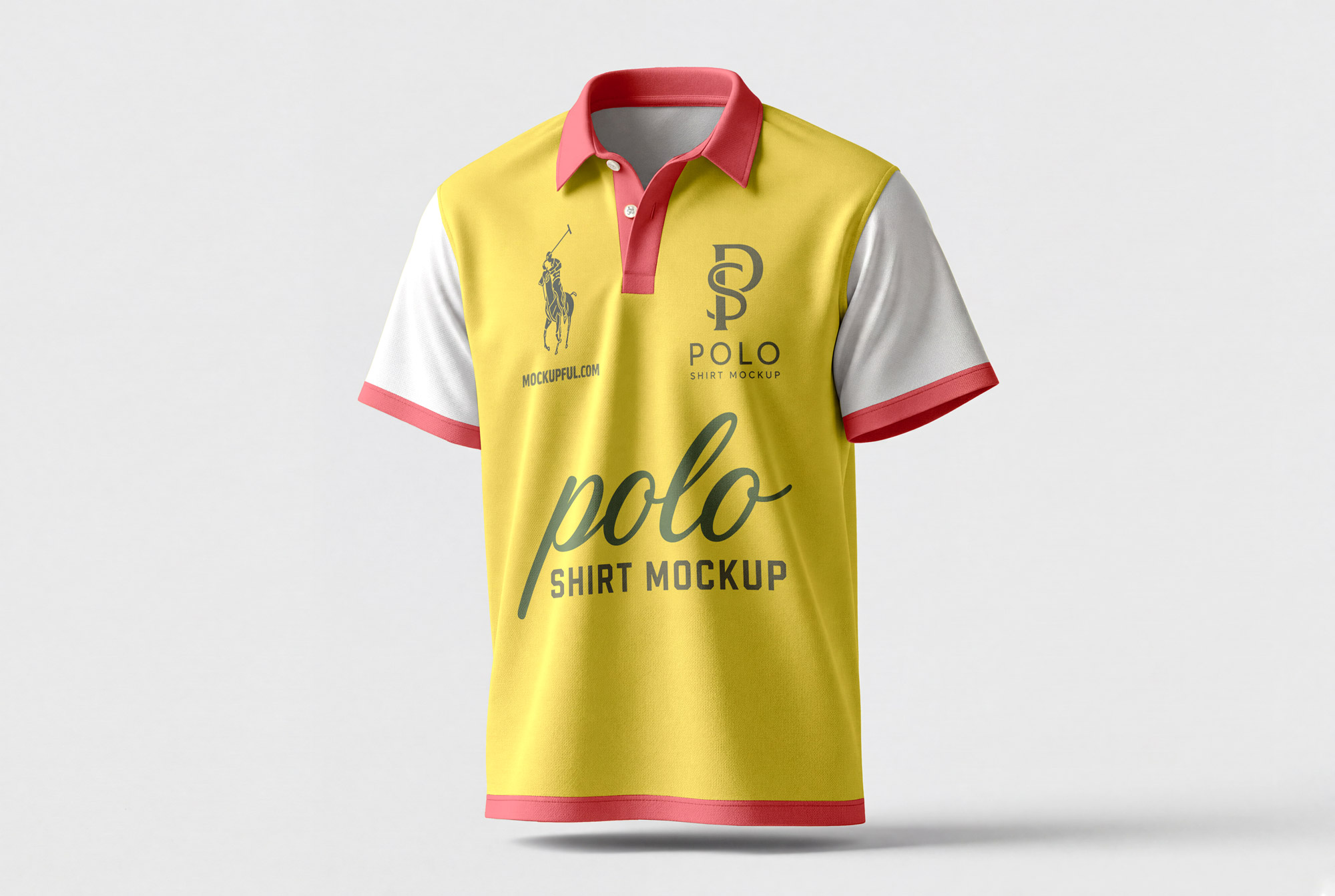 Free Front & Back Polo Shirt Mockup