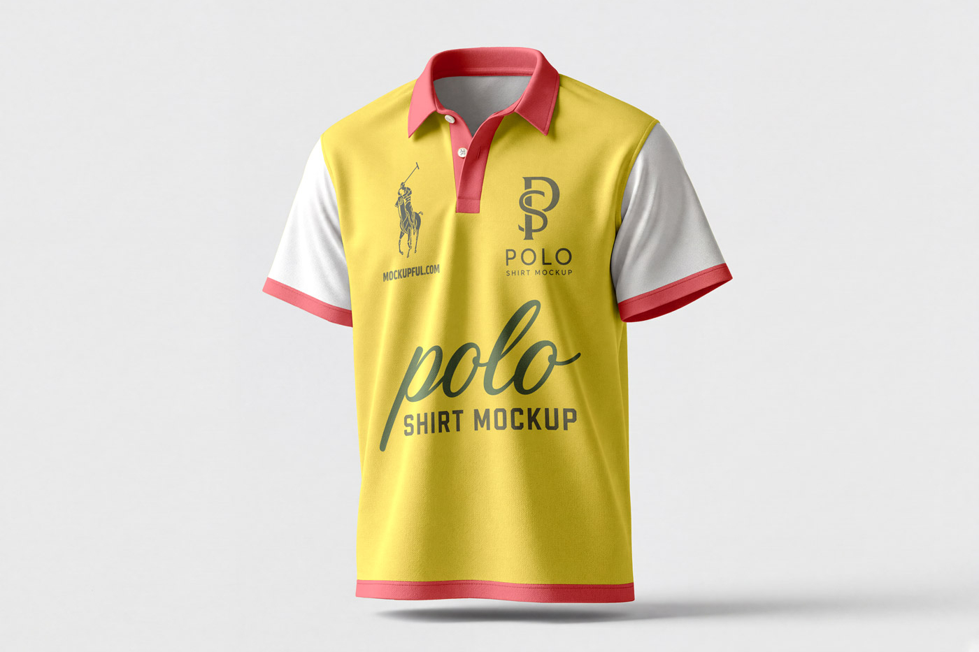 Free Front & Back Polo Shirt Mockup