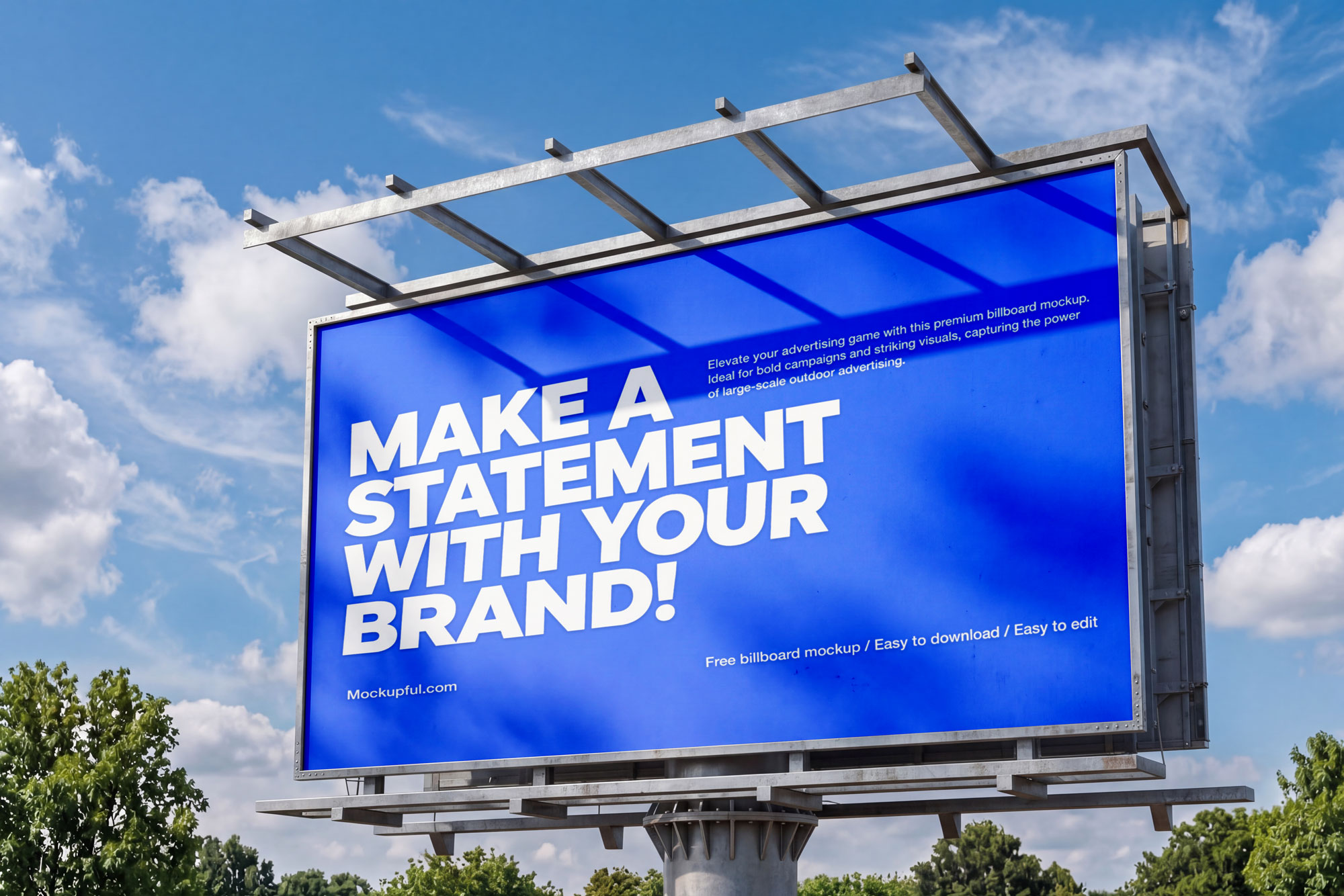 Free Simple Billboard Mockup