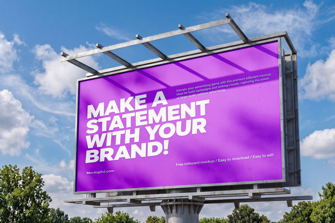 Free Simple Billboard Mockup