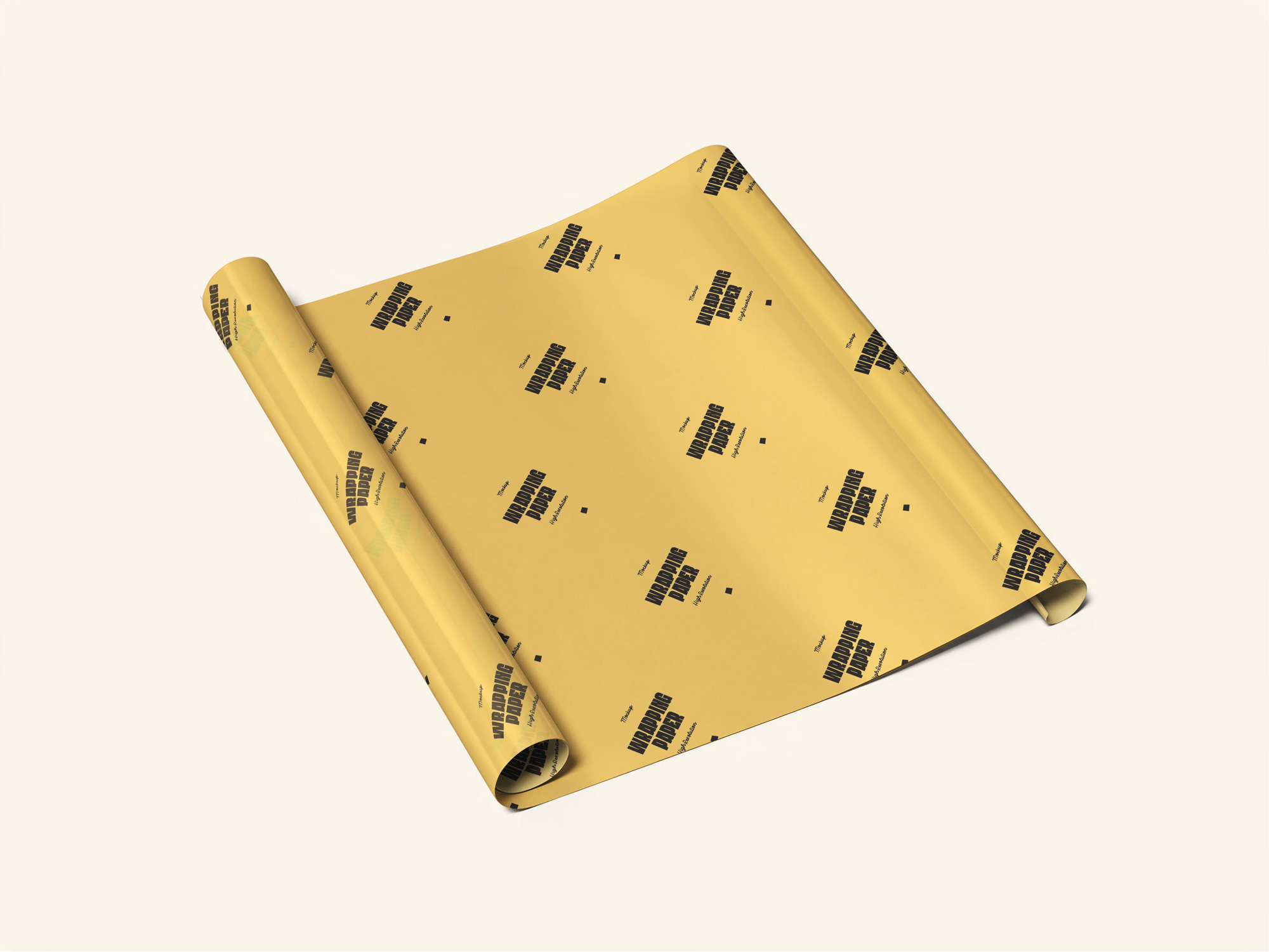 Free Wrapping Paper Mockup