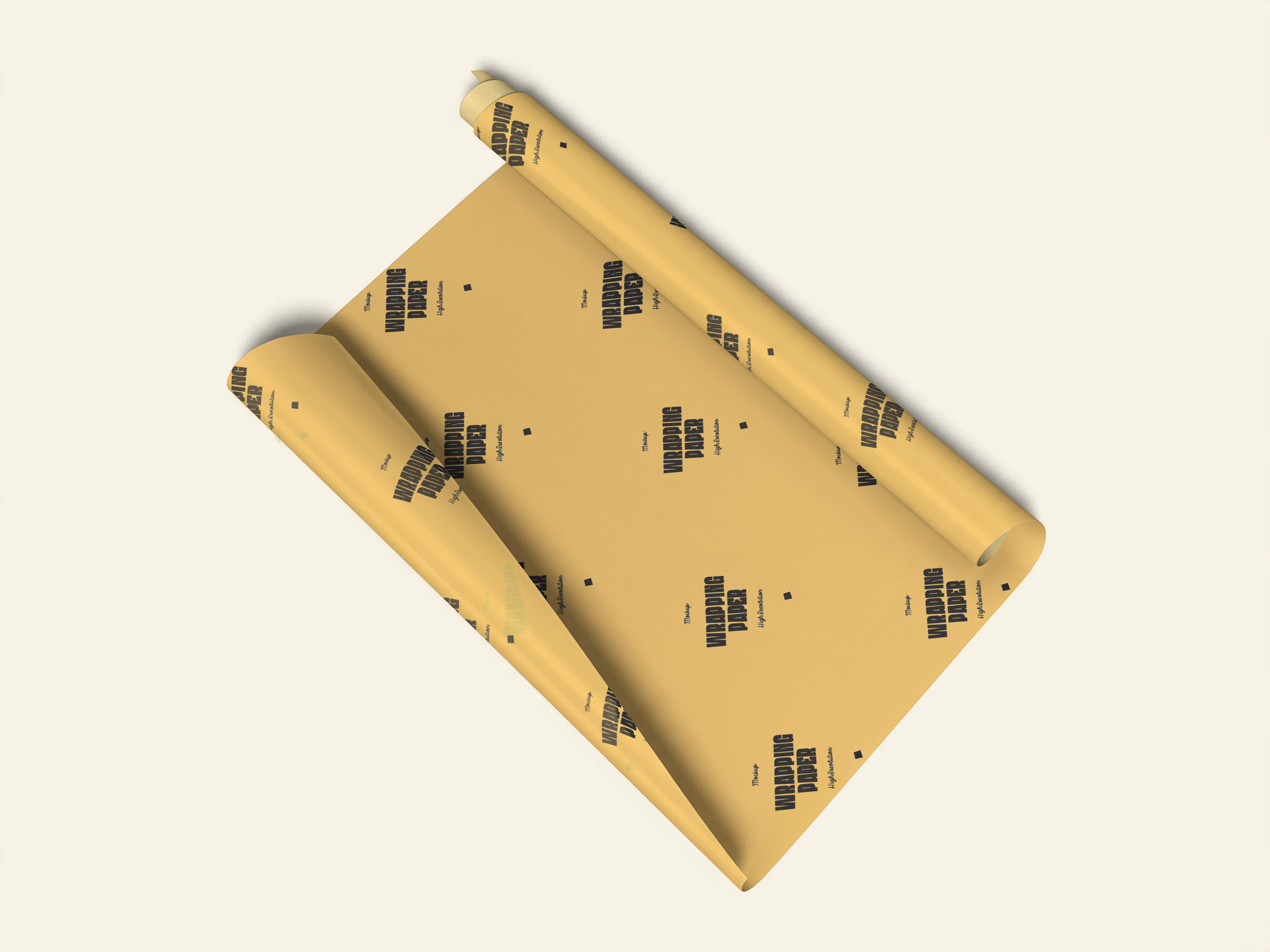 Free Wrapping Paper Mockup