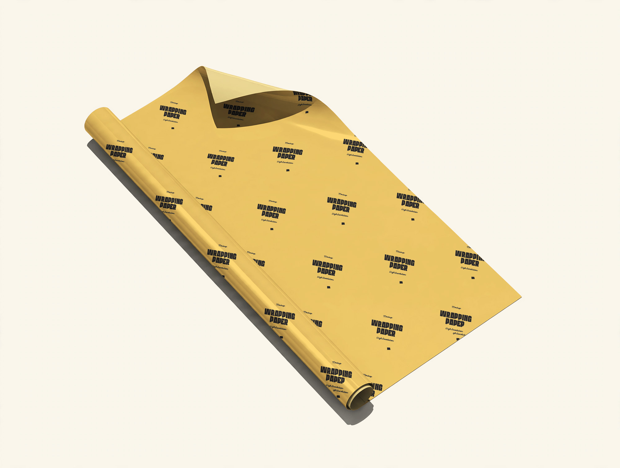 Free Wrapping Paper Mockup