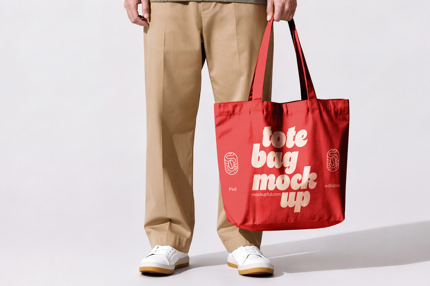 Free Canvas Tote Bag Mockup